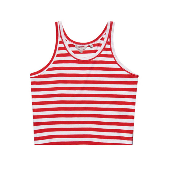 Superdry Γυναικεία αμάνικη μπλούζα Organic Cotton Vintage Ribbed Crop Vest Top